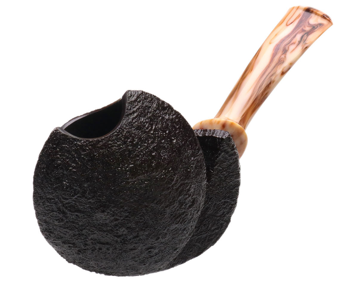 David Huber Sandblasted Blowfish with Bakelite (0622)