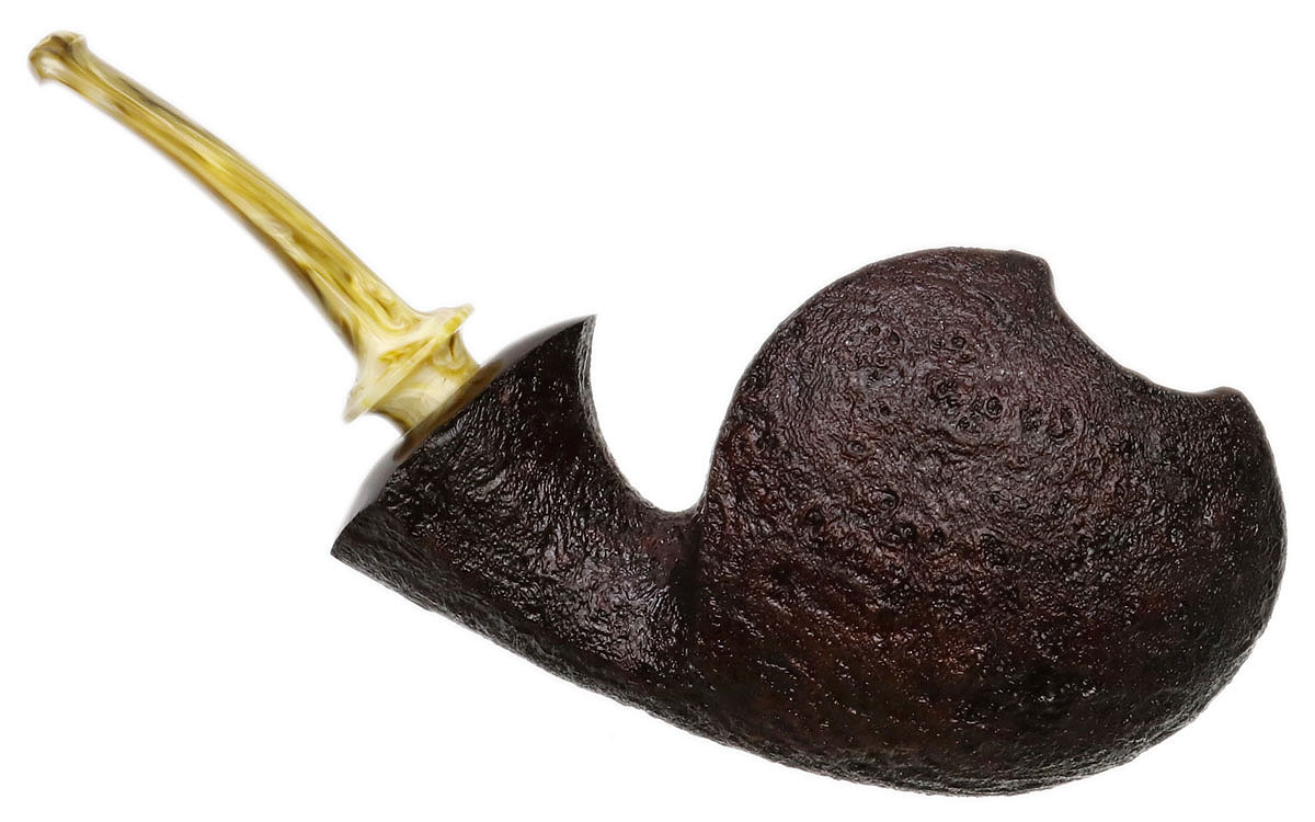David Huber Sandblasted Fugu with Bakelite (6622)