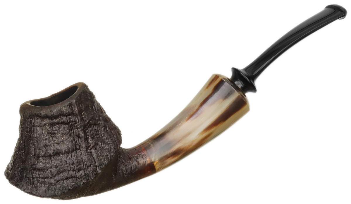 David Huber Sandblasted Volcano with Horn (2423)