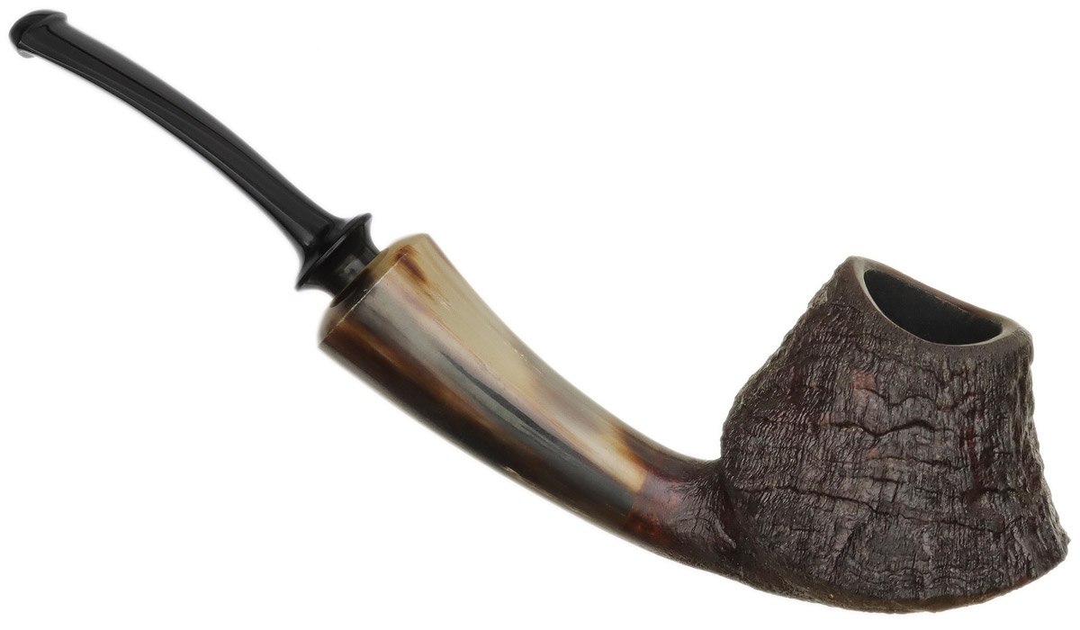 David Huber Sandblasted Volcano with Horn (2423)