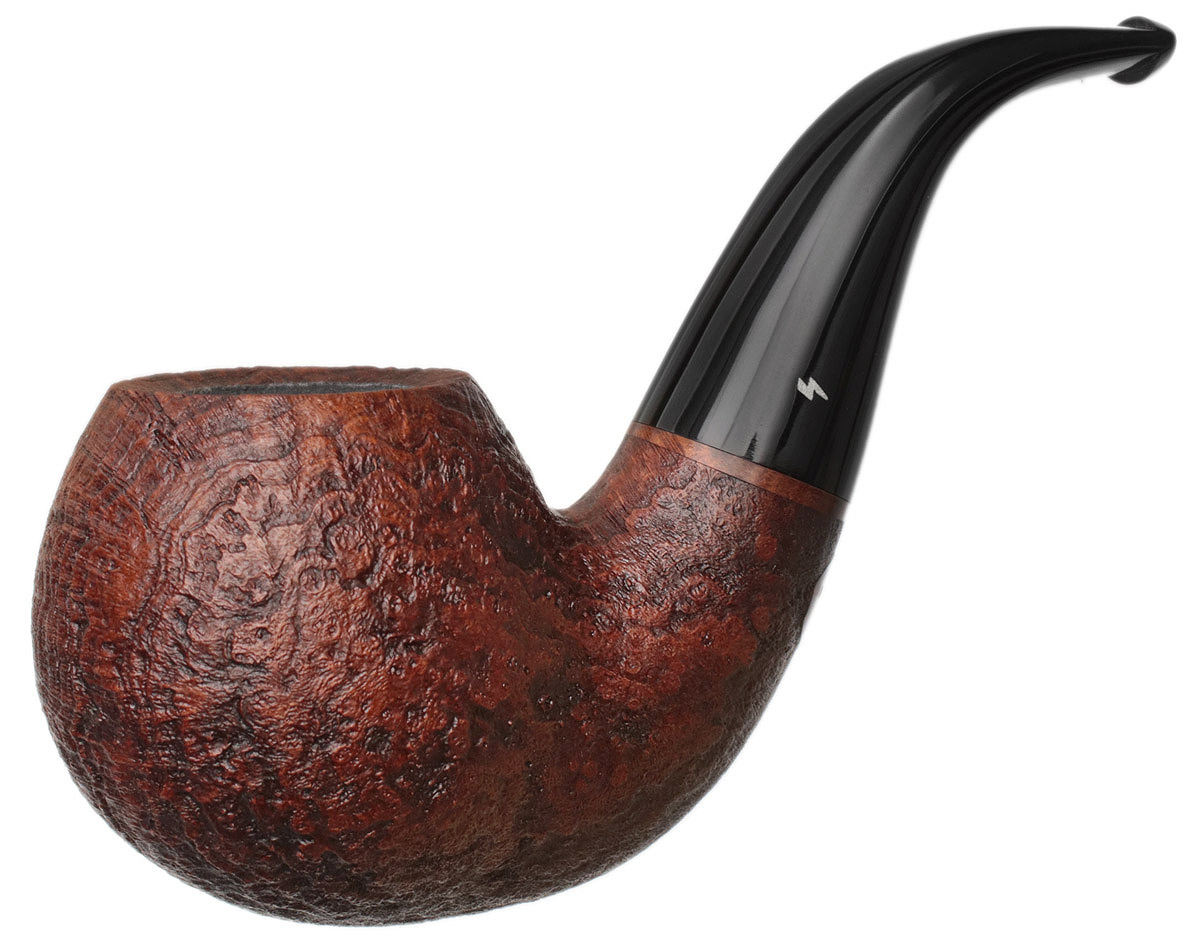 cannon tobacco & Vape Leather Sandblasted Cannonball Tobacco Pipe