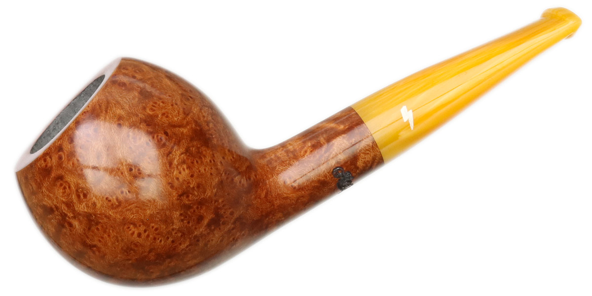 Moonshine Light Smooth Devil Anse with Amber Stem