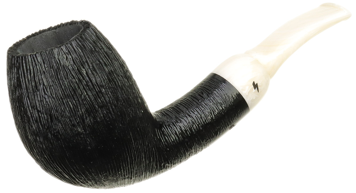 Moonshine Wire Rusticated Bent Egg with White Stem