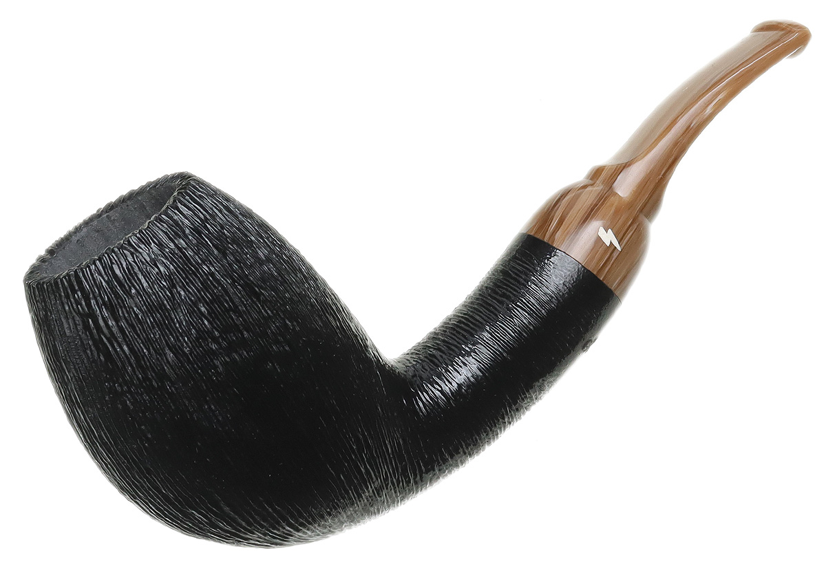 Moonshine Wire Rusticated Bent Egg with Coffee Stem