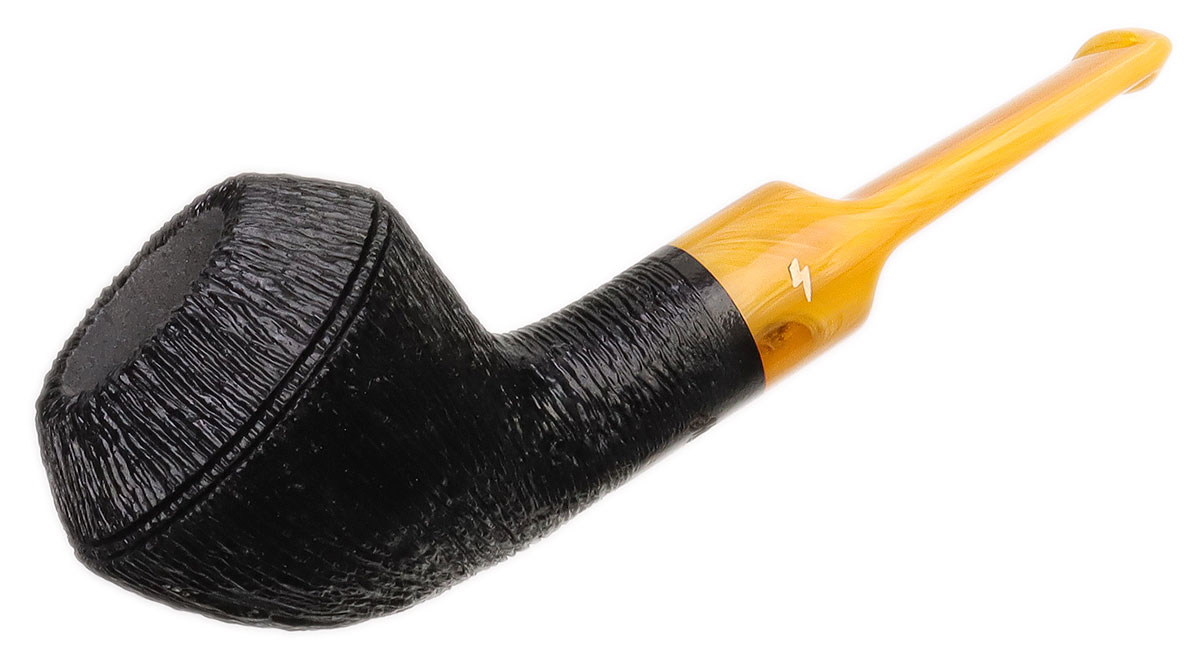 Moonshine Wire Rusticated Devil Dog with Amber Stem