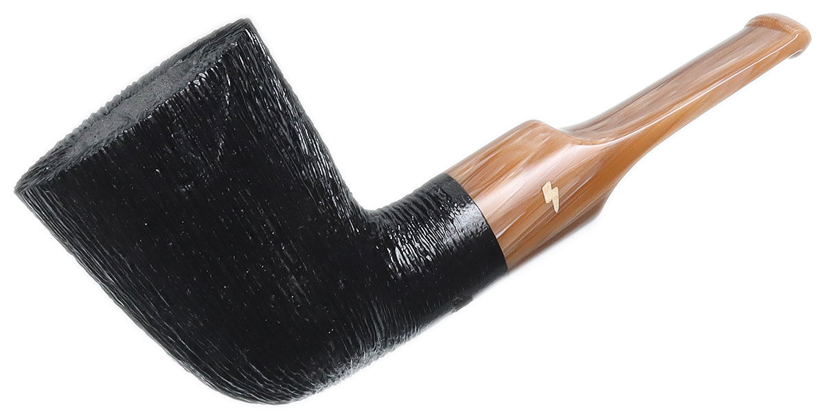 Moonshine Wire Rusticated Stublin with Coffee Stem