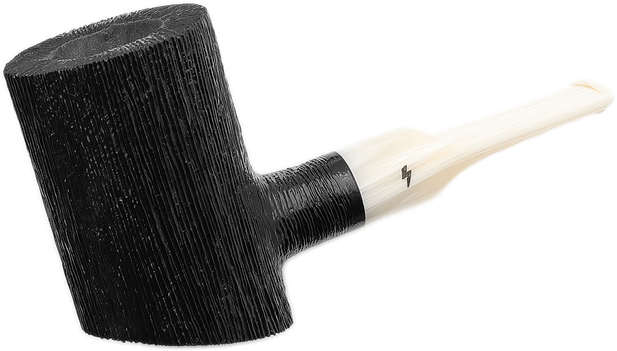 Moonshine Wire Rusticated Stoker with White Stem