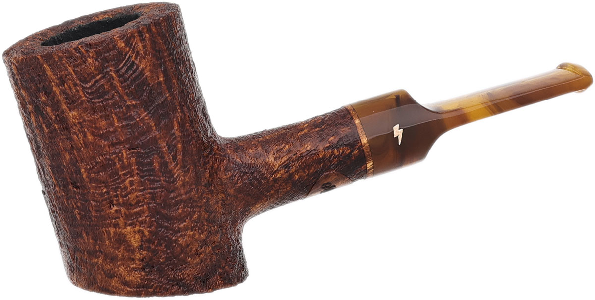 Moonshine Leather Sandblasted Patriot with Tortoise Stem