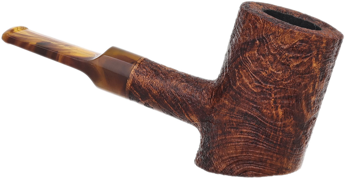 Moonshine Leather Sandblasted Patriot with Tortoise Stem