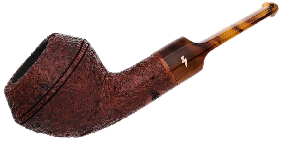 Moonshine Leather Sandblasted Devil Dog with Tortoise Stem