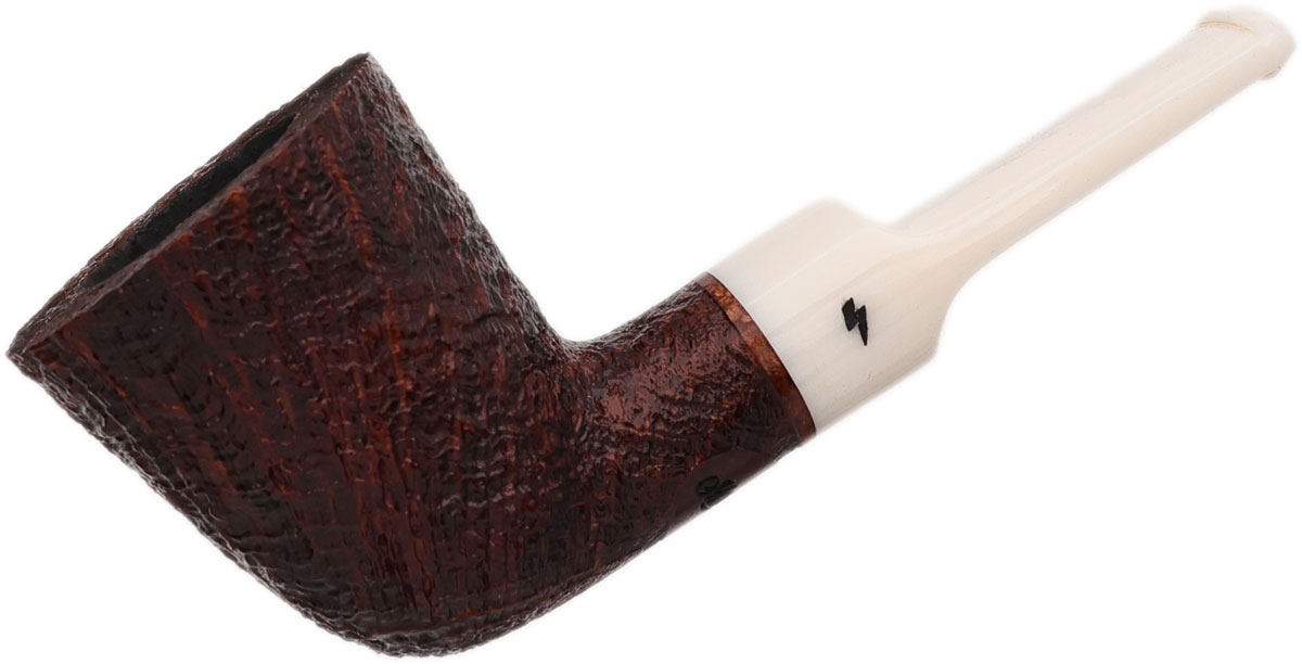 Moonshine Moonshine Leather Sandblasted Stublin with White Stem