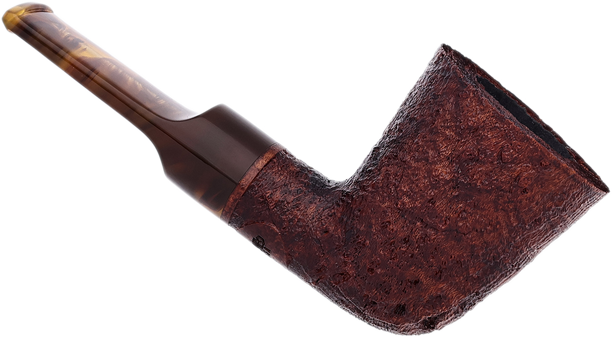 Moonshine Leather Sandblasted Stublin with Tortoise Stem