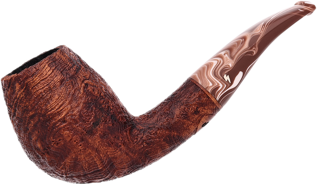 Leather Sandblasted 弯式蛋形斗 with Coffee Stem