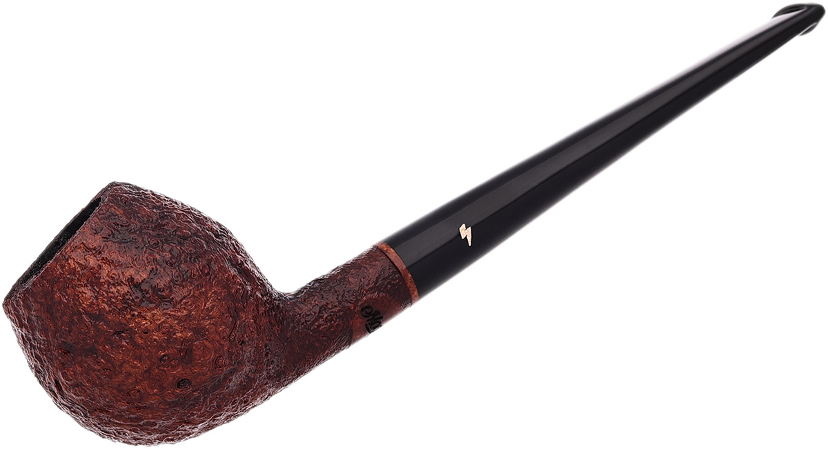 Moonshine Leather Sandblasted Long Stem Devil Anse with Black Stem
