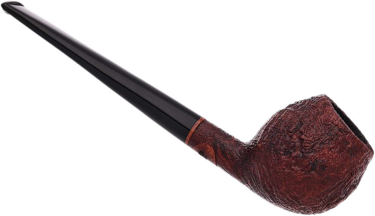 Moonshine Leather Sandblasted Long Stem Devil Anse with Black Stem