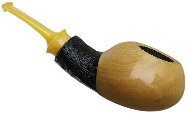 Micah Redmond Partially Sandblasted Boxwood Tomato with Bakelite
