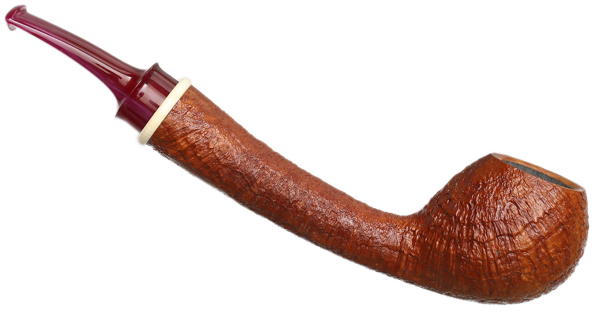 Micah Redmond Sandblasted Bent Apple with Ivorite and Bakelite