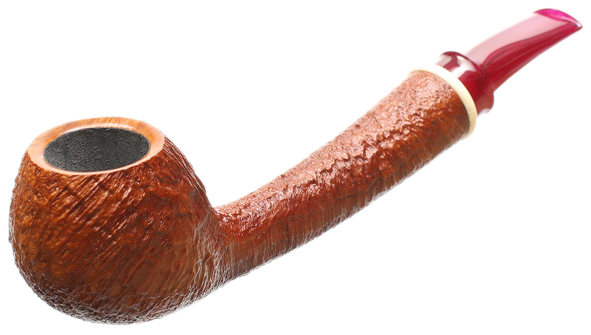 Micah Redmond Sandblasted Bent Apple with Ivorite and Bakelite