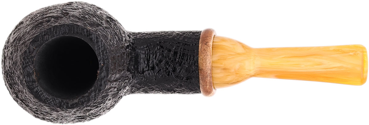 Micah Redmond Sandblasted Bent Egg with Amboyna Burl