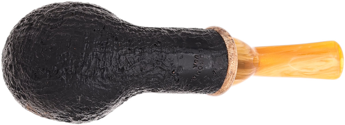 Micah Redmond Sandblasted Bent Egg with Amboyna Burl