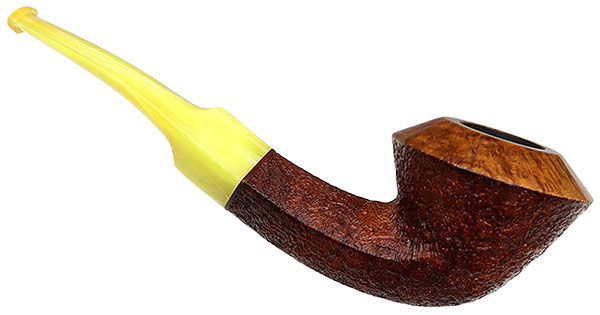 Silver Gray Partially Sandblasted Bulldog with Bakelite