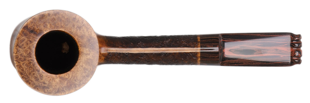 Partially Sandblasted Skater with NAP Stem Tobacco Pipe