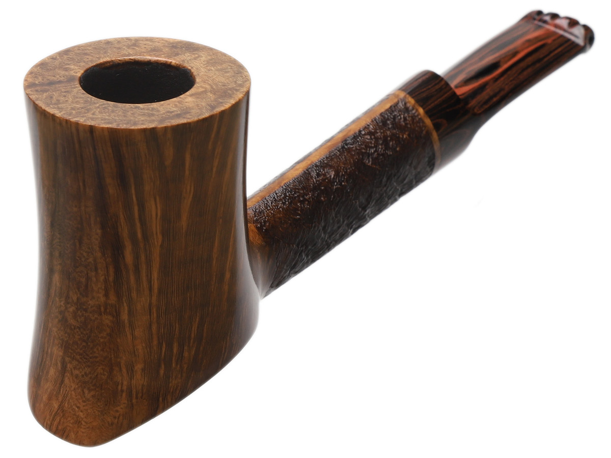 Partially Sandblasted Skater with NAP Stem Tobacco Pipe
