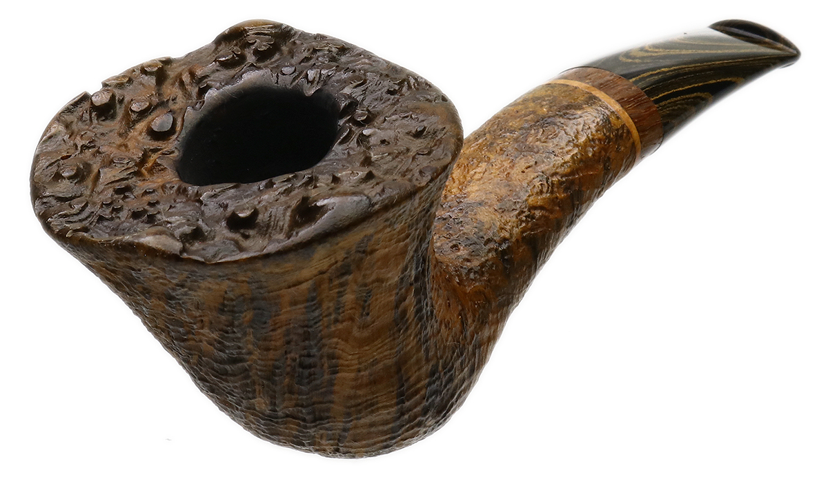 Silver Gray Sandblasted Dublin Hawkbill with Lacewood