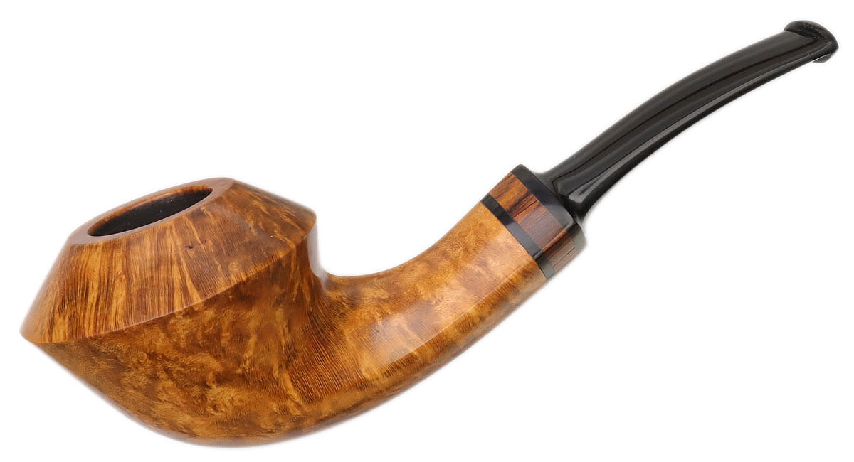 Silver Gray Smooth Bent Bulldog with Cocobolo