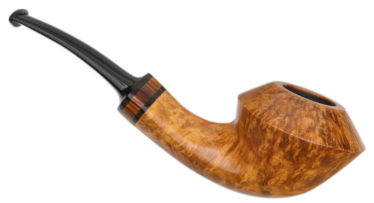Silver Gray Smooth Bent Bulldog with Cocobolo