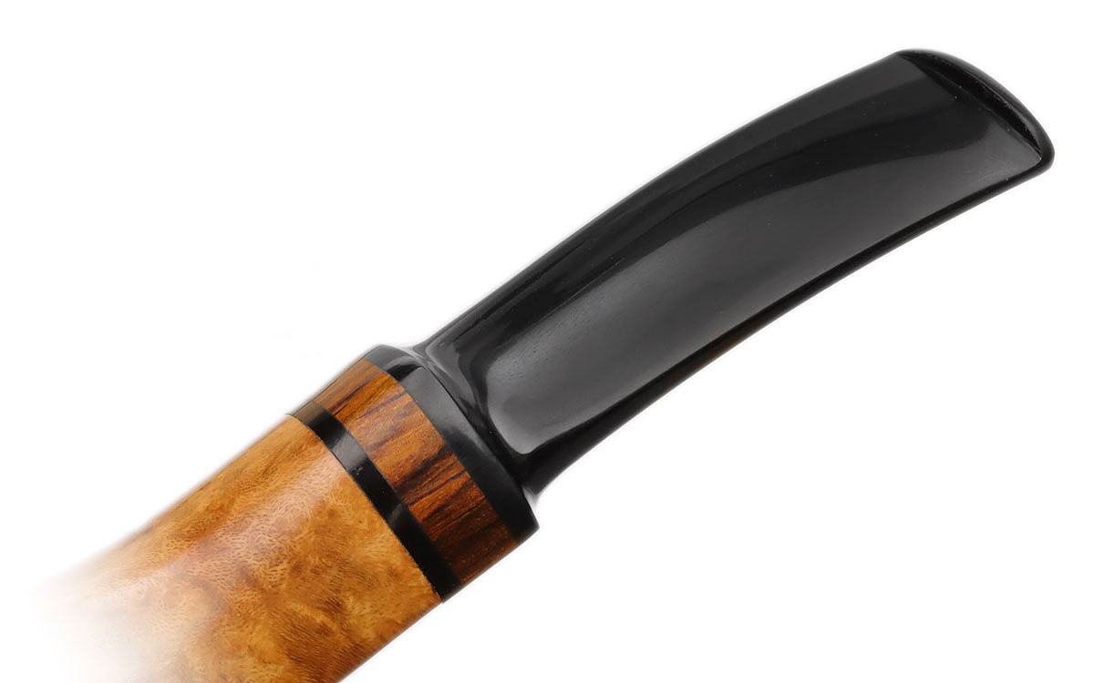 Silver Gray Smooth Bent Bulldog with Cocobolo