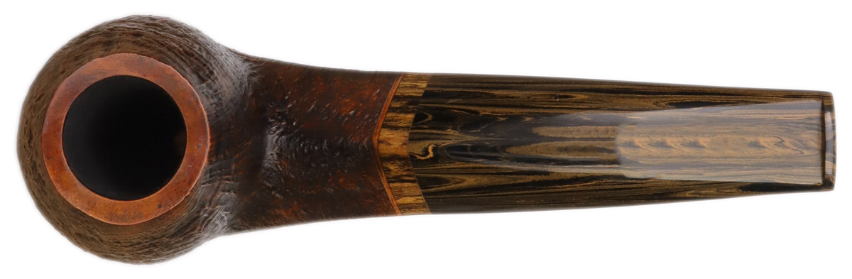 Silver Gray Sandblasted Eskimo Egg with Cocobolo