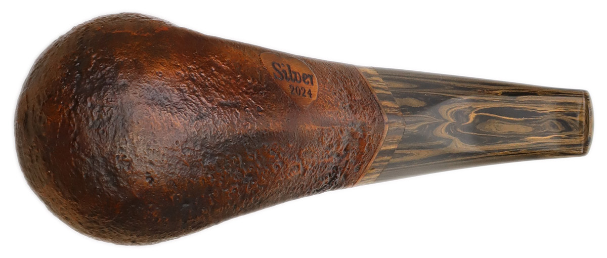 Silver Gray Sandblasted Eskimo Egg with Cocobolo
