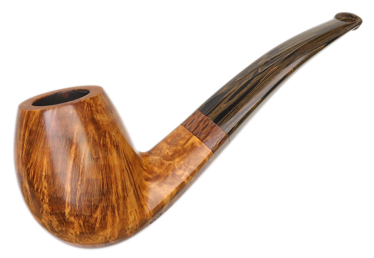Silver Gray Smooth Eskimo Egg with Lacewood