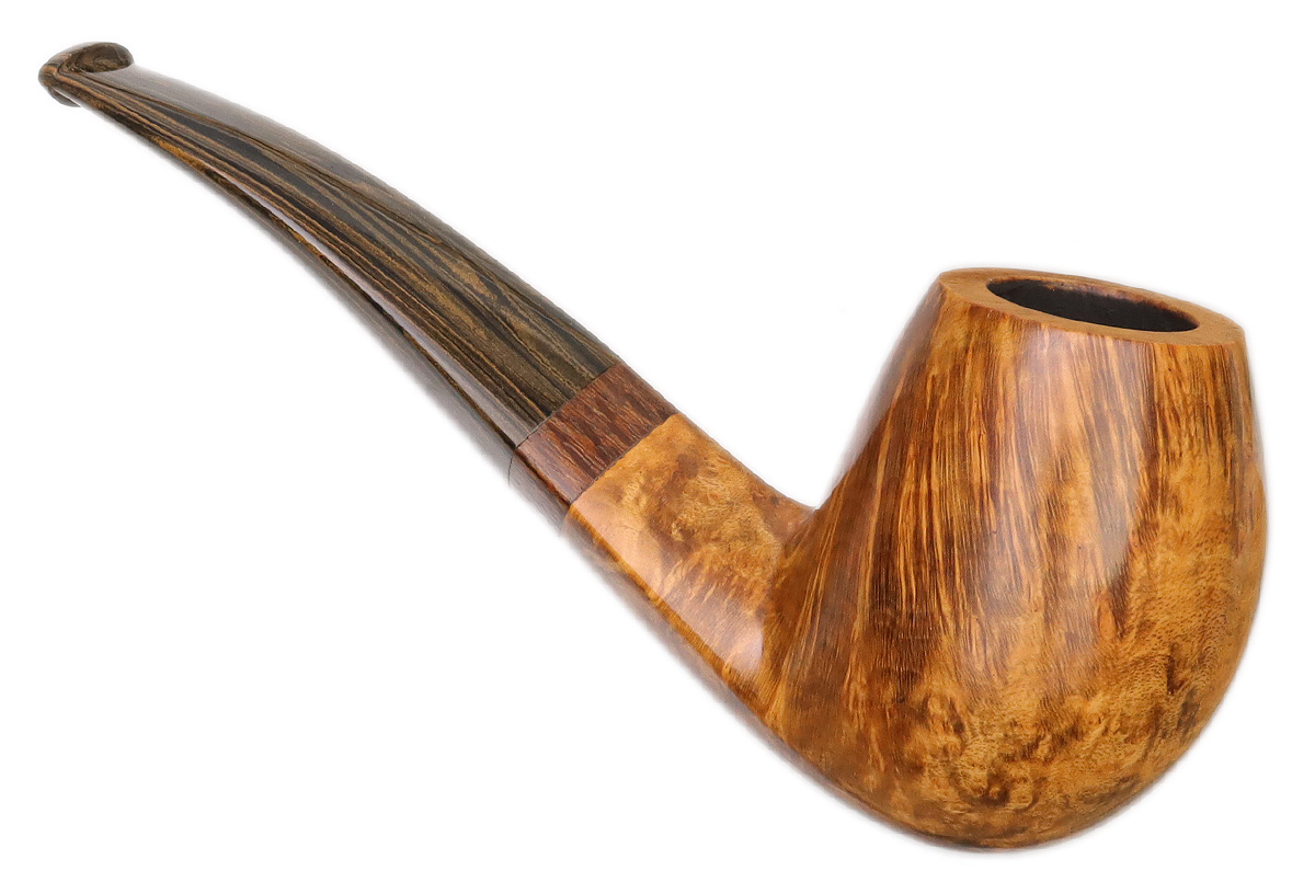 Silver Gray Smooth Eskimo Egg with Lacewood