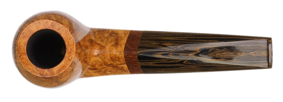 Silver Gray Smooth Eskimo Egg with Lacewood