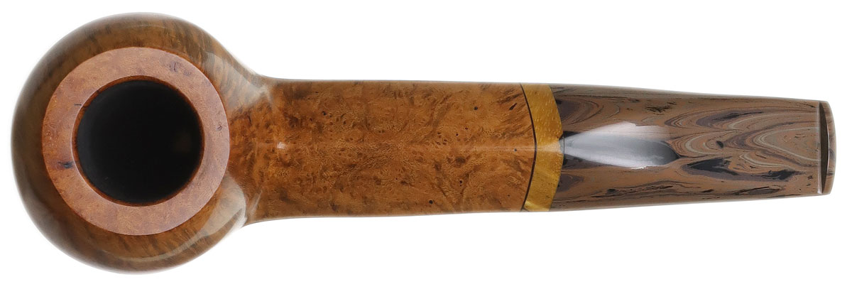 Smooth Hawkbill with Spalted Maple Tobacco Pipe