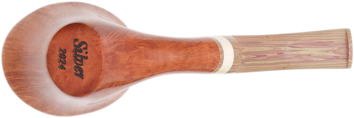 Silver Gray Smooth Bent Dublin Sitter with Mammoth (2024)