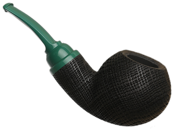 Ryan Alden Sandblasted Morta Bent Apple with Bakelite (Queen of Hearts)
