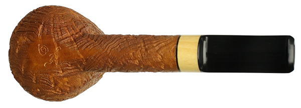 Ryan Alden Sandblasted Strawberry Wood Billiard with Boxwood (Queen of Hearts)