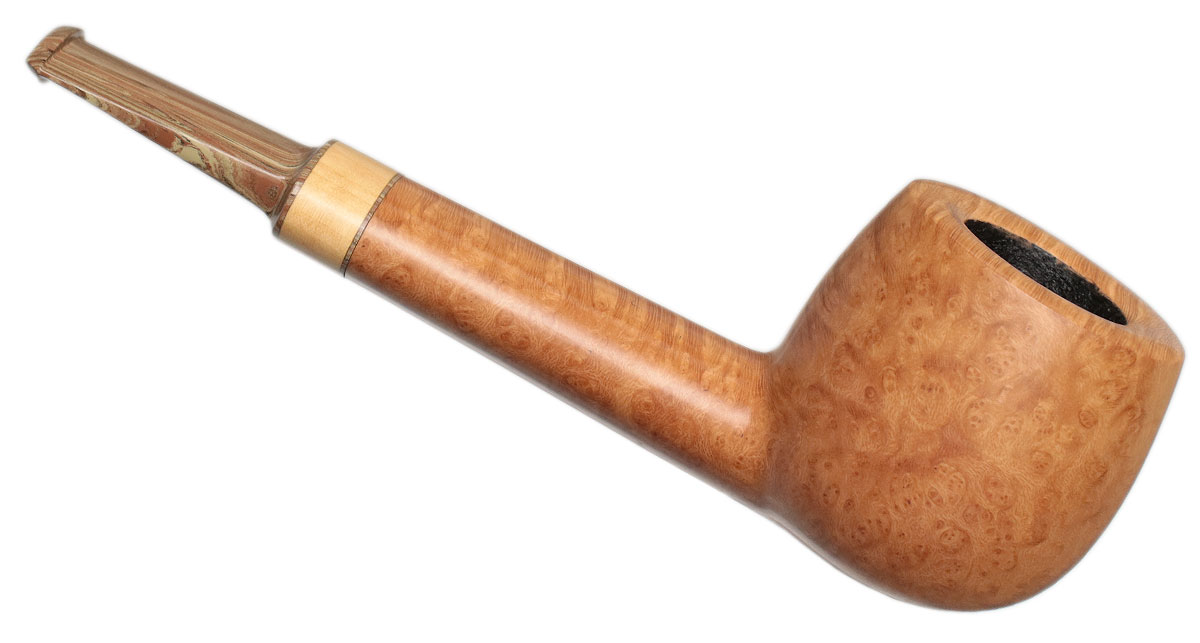 Ryan Alden Smooth Long Shank Pot with Boxwood (Ace of Spades)