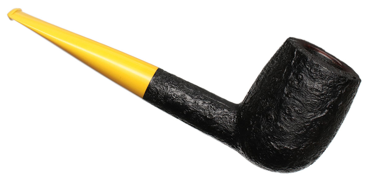 Ryan Alden Sandblasted Billiard with Bakelite (Queen of Hearts)