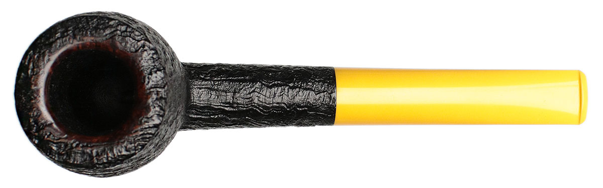 Ryan Alden Sandblasted Billiard with Bakelite (Queen of Hearts)