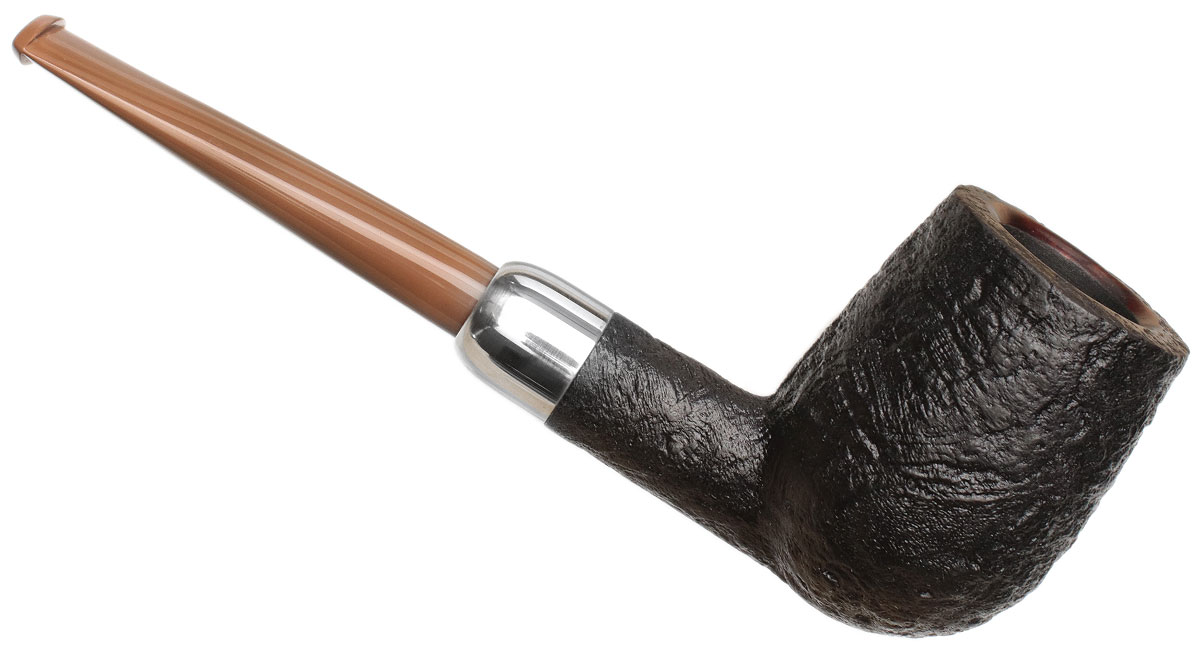 Ryan Alden Sandblasted Billiard with Silver (Queen of Hearts)