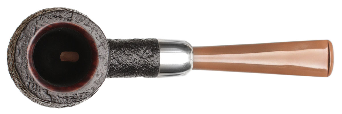 Ryan Alden Sandblasted Billiard with Silver (Queen of Hearts)