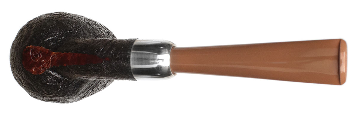Ryan Alden Sandblasted Billiard with Silver (Queen of Hearts)