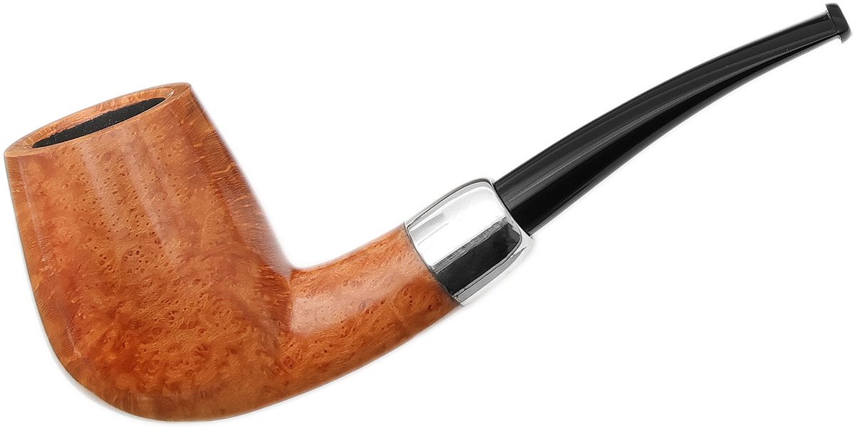Ryan Alden Smooth Natural Bent Billiard with Silver (King of Clubs)