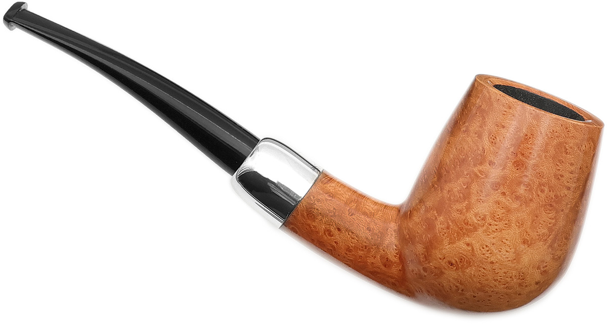 Ryan Alden Smooth Natural Bent Billiard with Silver (King of Clubs)