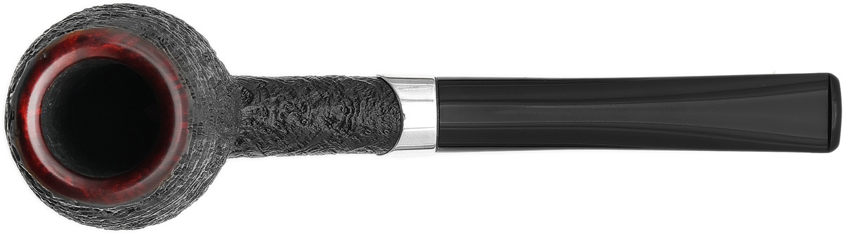 Ryan Alden Sandblasted Strawberry Wood Billiard with Silver (Queen of Hearts)