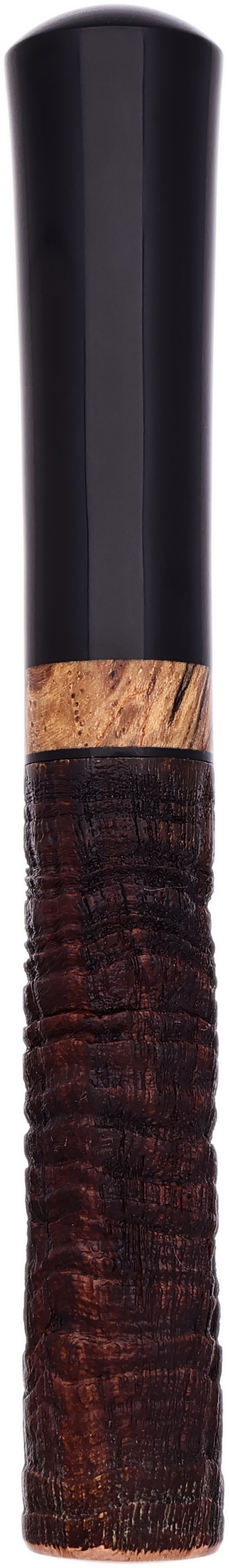Ryan Alden Sandblasted Bent Dublin with Spalted Pecan (King of Clubs)